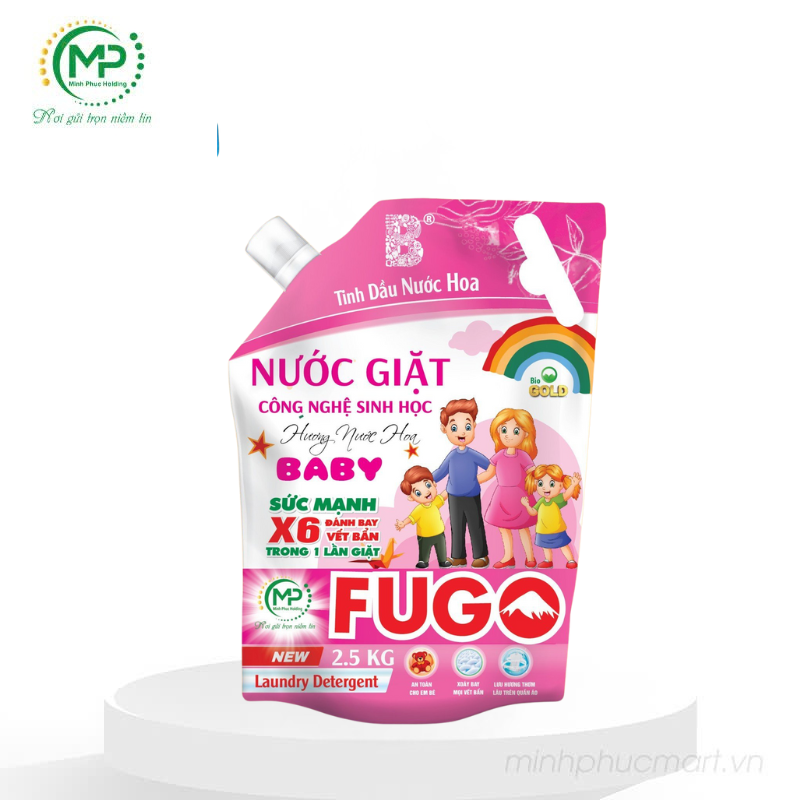 Túi Nước Giặt Fugo 2.5kg - Hồng